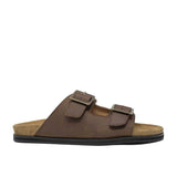 WALK London Sunset Footbed Sandal Brown Nubuck