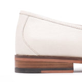 Walk London Tino Bone Loafer Heel Detail