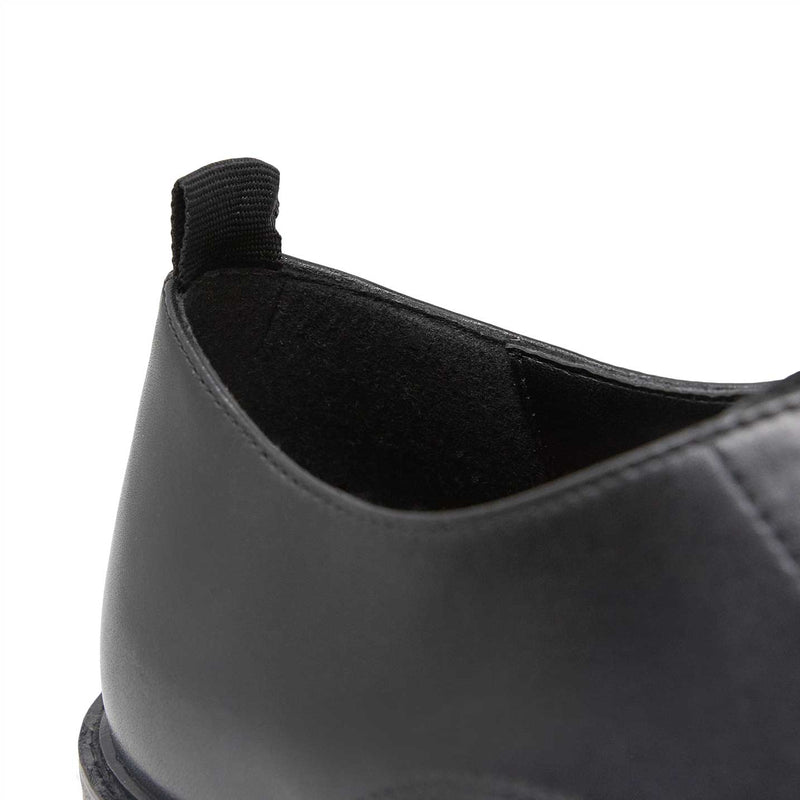 Sean Derby Shoe Black Leather Pulltab