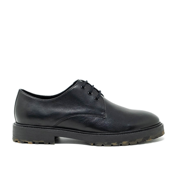 WALK London James Derby Shoe Black Leather