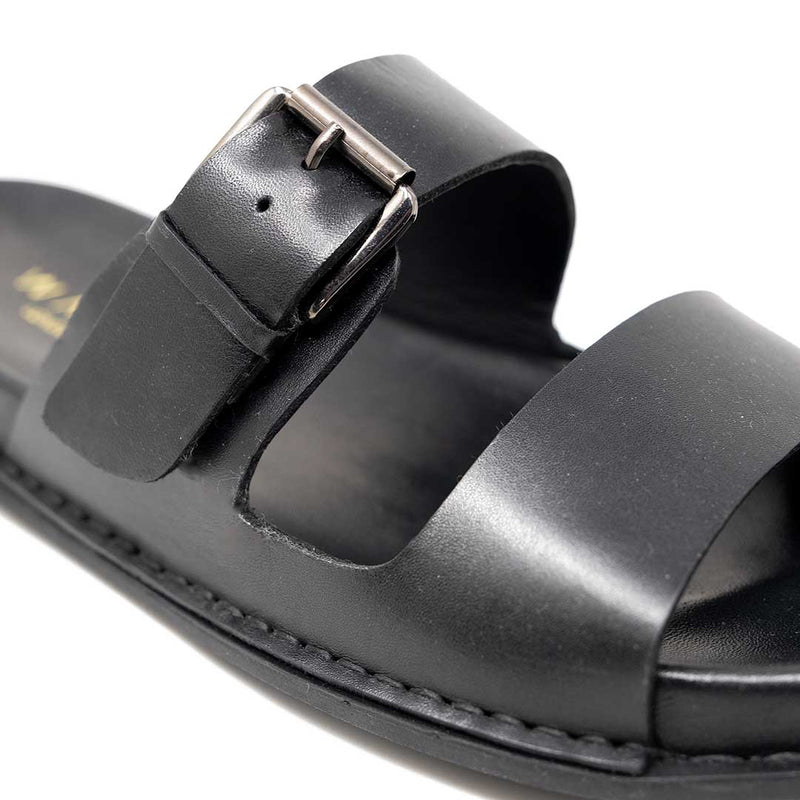 WALK London Adam Sandal Black Leather