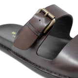 WALK London Adam Sandal Brown Leather