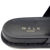 WALK London Adam Sandal Black Leather