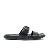 WALK London Adam Buckle Sandals Black Leather