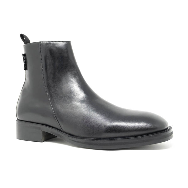 WALK London Austin Inside Zip Boot Black Leather