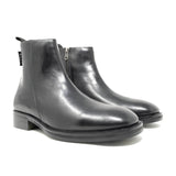 WALK London Austin Inside Zip Boot Black Leather