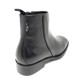 WALK London Austin Inside Zip Boot Black Leather