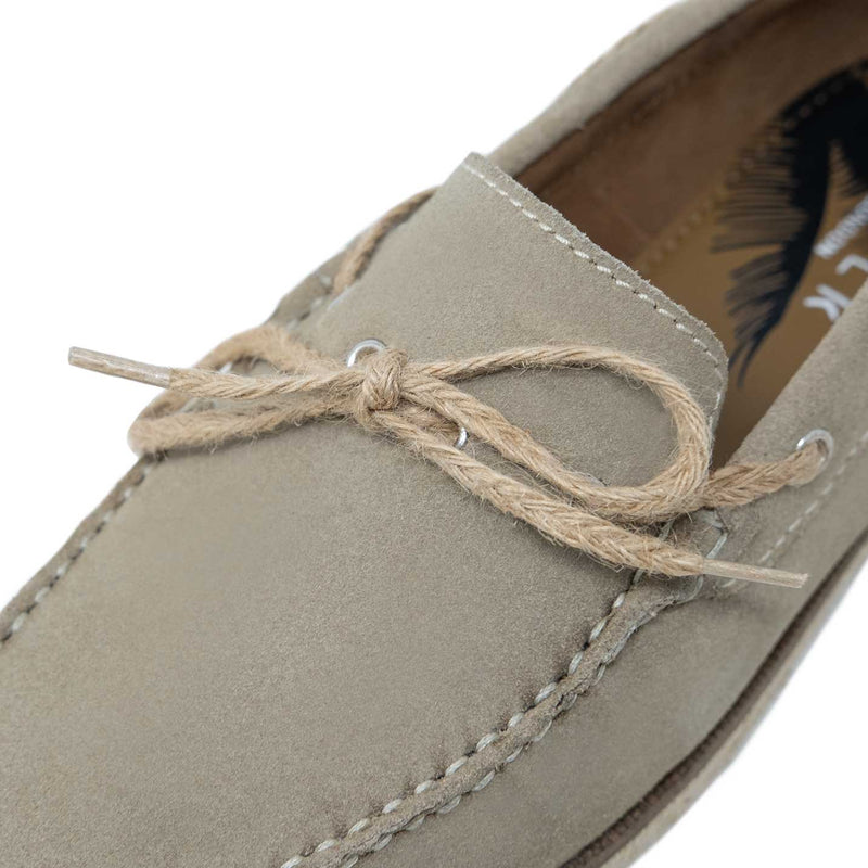 WALK London Bahama Lace Loafer Stone Suede