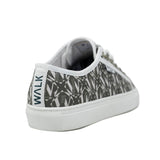 WALK London Boulevard Monogram Trainer Khaki Canvas