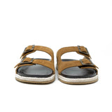 WALK London Breeze Sandal Tan Suede Toe