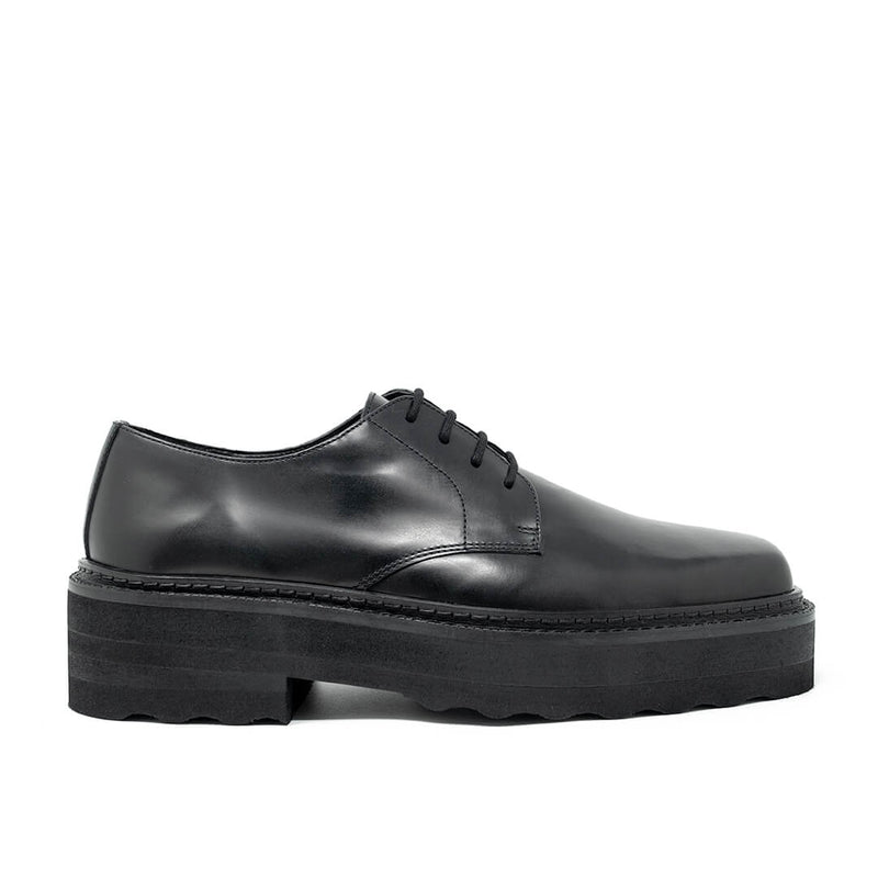 WALK London Cali Derby Black Leather