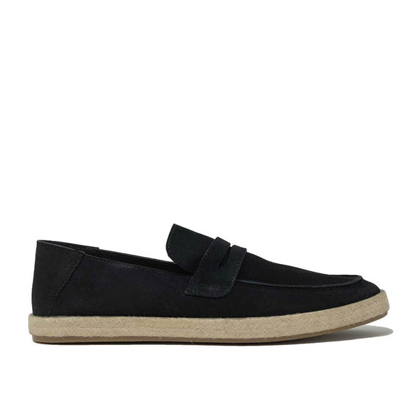 WALK London Cannes Espadrille Black Suede