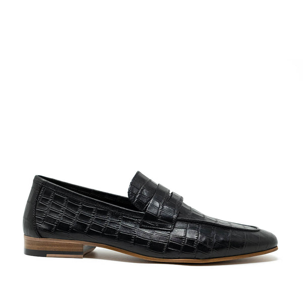 WALK London Capri Penny Croc Loafer