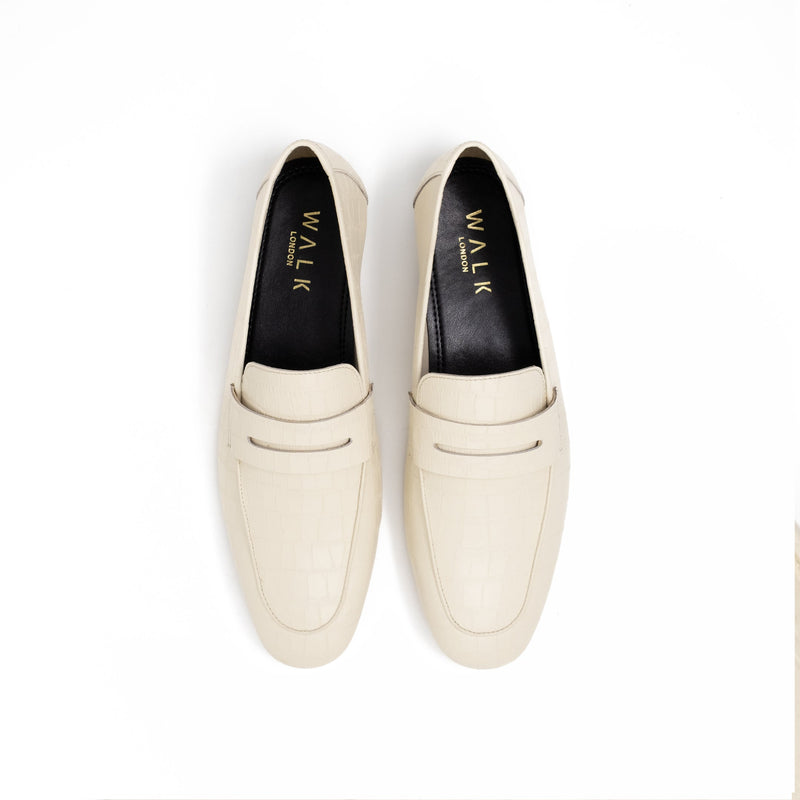 Capri Embossed Saddle Loafer