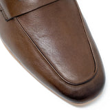 WALK London Capri Penny Loafer Brown Leather Toe