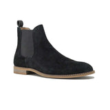 Walk London Carter Chelsea Boot in Black Suede