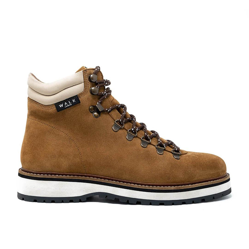 WALK London Connery Hiking Boot Tan Suede