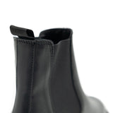 Walk London Darcy Chelsea Boot in Black Leather, Detail Shot Of Pull Tab