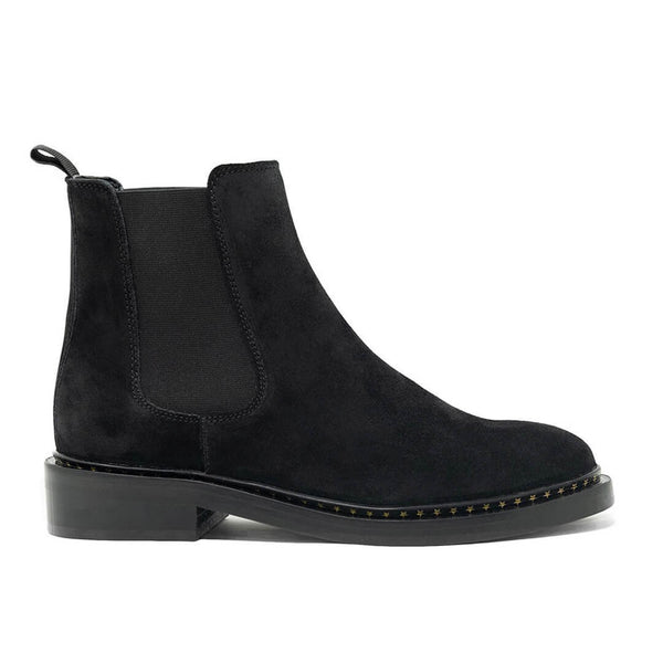 WALK London Darcy Star Chelsea Boot Black Suede