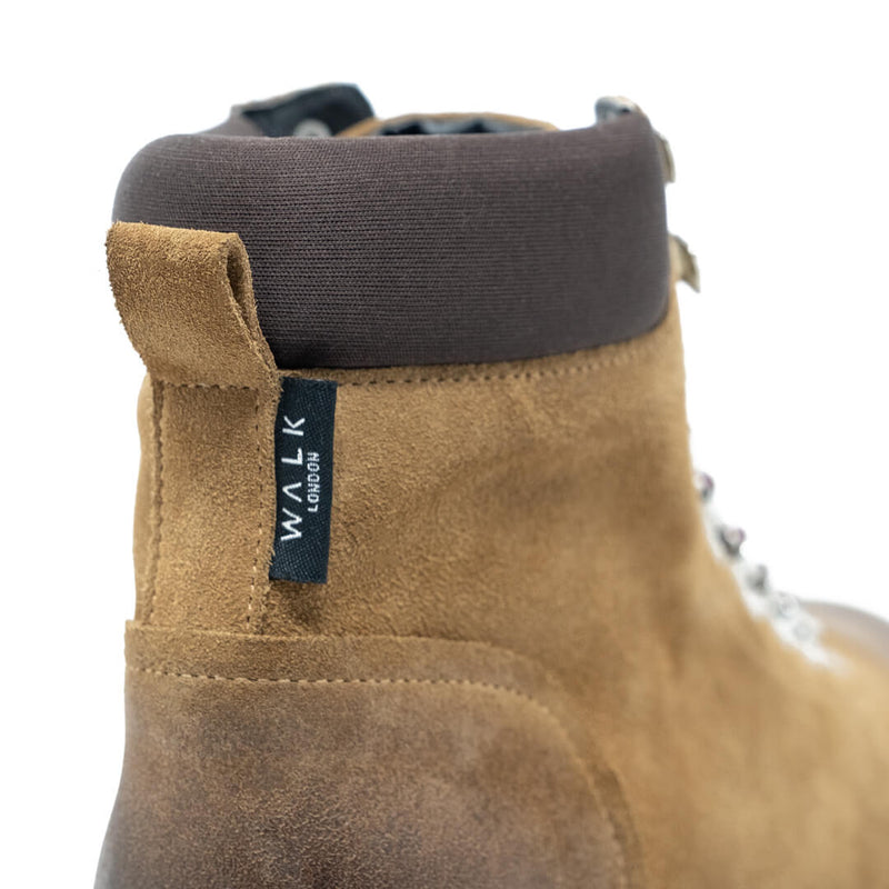 WALK London Everest Hiking Boot Tan Suede