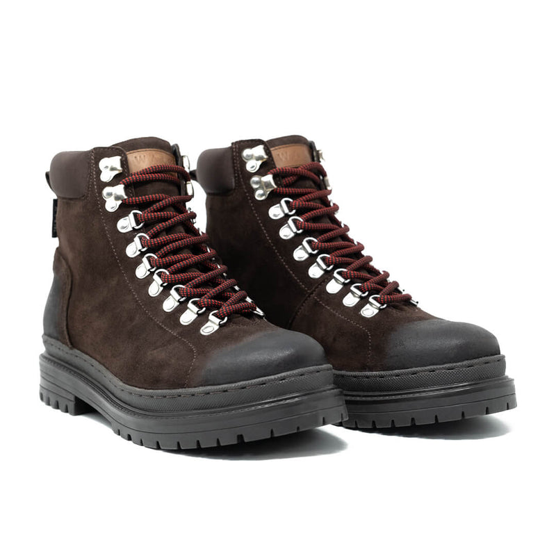 WALK London Everest Hiking Boot Brown Suede