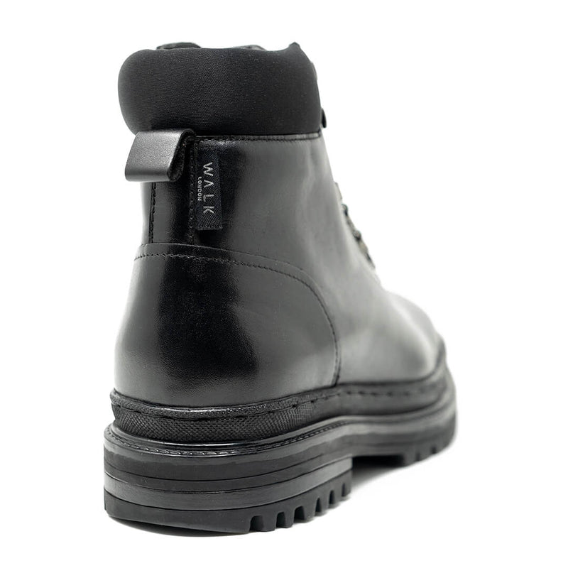 Everest Hiking Boot Black Leather Back Tab