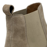 WALK London Florence Chelsea Boot Stone Suede Pull Tab