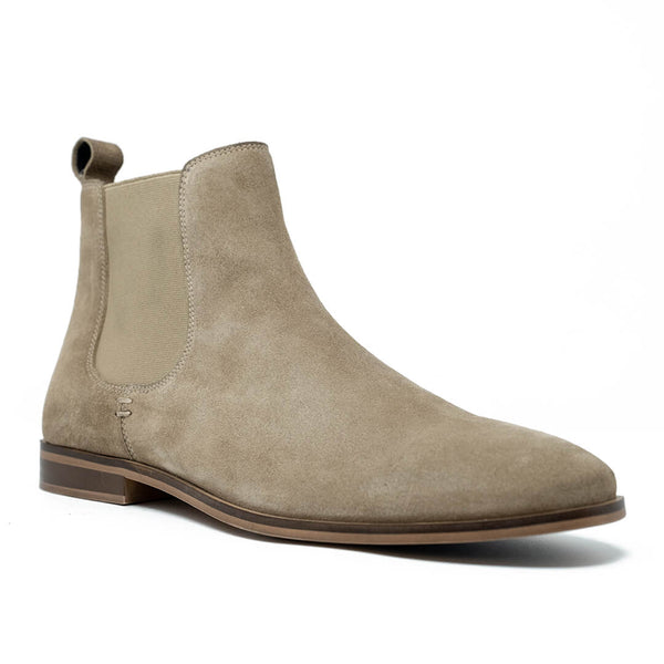 WALK London Florence Chelsea Boot Stone Suede Side