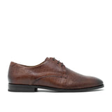 WALK London Florence Derby Brown Embossed