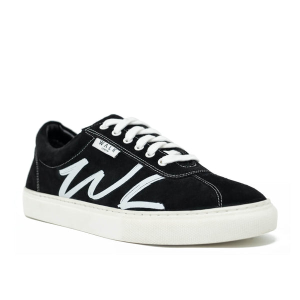 WALK London Hawk Sneaker Black Suede