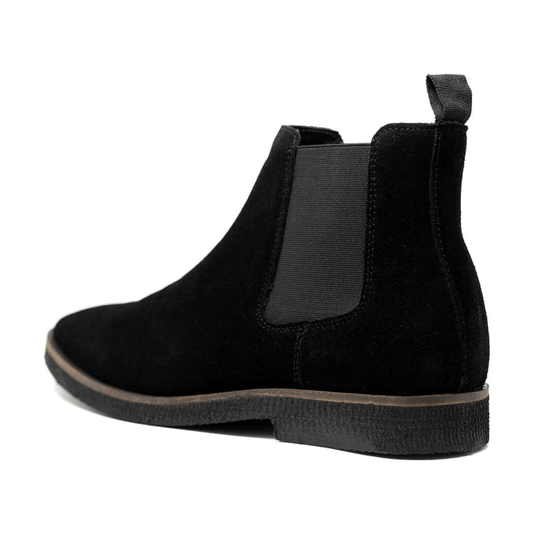 Walk London Hornchurch Chelsea Boot in black suede