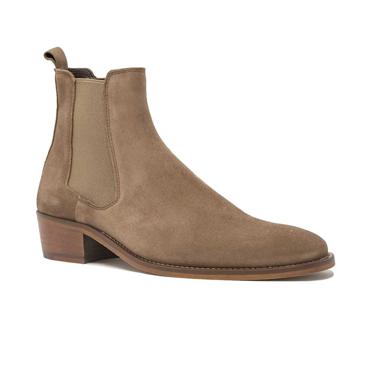 Walk London Hoxton Cuban Heel Chelsea boot in Camel