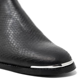 WALK London Hoxton Hex Cuban Boot Metal Toe Detail