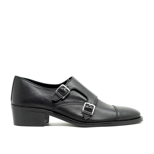 WALK London Hoxton Monk Black Leather