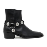 WALK London Hoxton Sovereign Cuban Heel Boot Black Leather