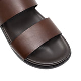 Mens Jackson Sandal Brown Leather Toe