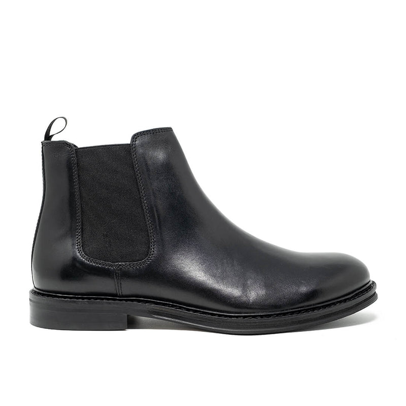 WALK London Jacob Chelsea Boot Black Leather