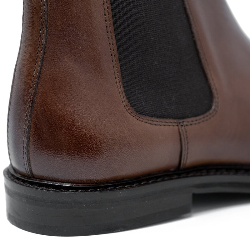 Mens Brown Leather Chelsea Boots | Walk London