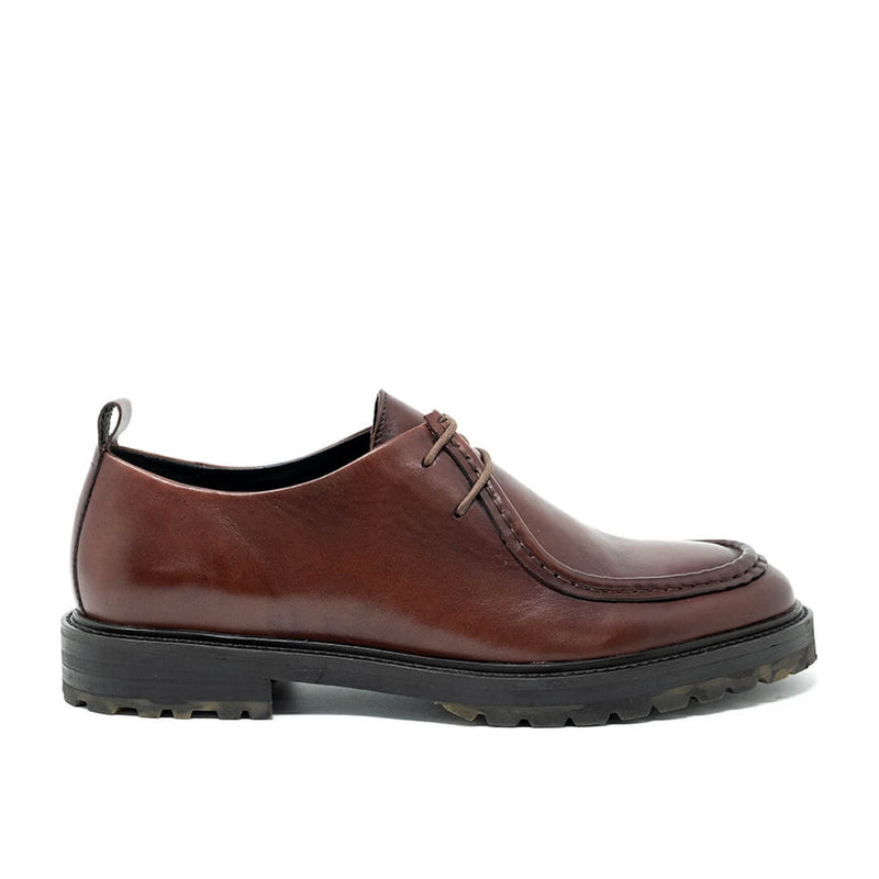 WALK London James Apron Shoe Brown Leather