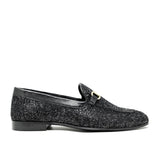 WALK London Jean Trim Loafer Black Glitter