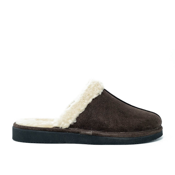 WALK London Layton Slipper Brown Suede