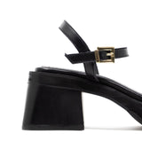 Walk London Lily Ankle Strap Sandal: Block Heel Detail