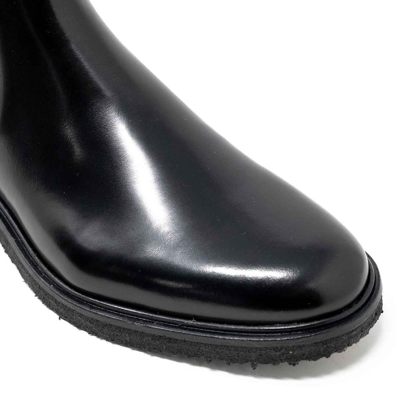 WALK London Ademola Lookman Chelsea Boot Black With Lime Green