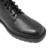 WALK London Milano Lace Up Black Leather