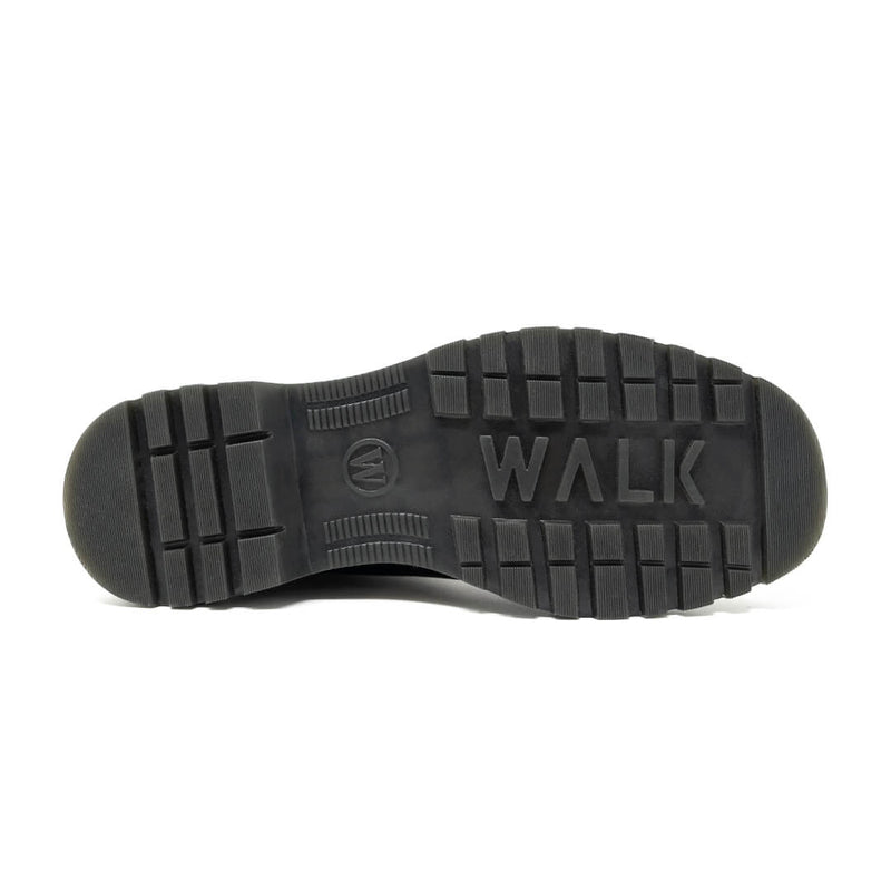 WALK London Milano Lace Up Black Leather