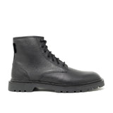 WALK London Milano Lace Up Black Leather