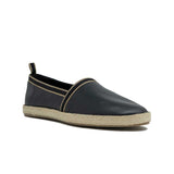 WALK London Nappa Espadrille Black Leather