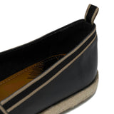 WALK London Nappa Espadrille Black Leather