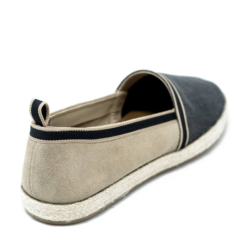 WALK London Nappa Espadrille Canvas Back