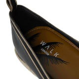 WALK London Nappa Espadrille Black Leather